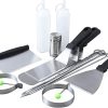 Outdoor Tool Set 22pc Stainless Steel Grill Utensils Tools Kit Fork Shovel Brush for Camping 3