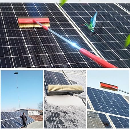 Solar Panel Cleaning Kit for Power Washer, Water Fed Brush with Extension Rod, Solar Cleaning Tools for Glass Cleaning, Photovoltaic Cleaner, Glass Cleaning Brush, Solar Panel Cleaning. 2 Solar Panel Cleaning Kit for Power Washer, Water Fed Brush with Extension Rod, Solar Cleaning Tools for Glass Cleaning, Photovoltaic Cleaner, Glass Cleaning Brush, Solar Panel Cleaning. - Image 2