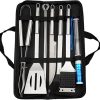 SEFAX 23PCS BBQ Grill Accessories for Outdoor Grill Set Stainless Steel Camping BBQ Tools Grilling Tools Set, Grill Utensils Set Ideal Grilling Gifts for Men Dad Women 3