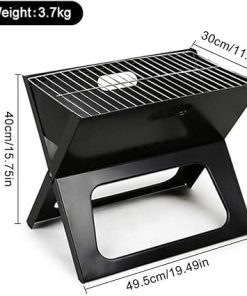 Portable Barbecue Grill Foldable BBQ Grill Outdoor Charcoal BBQ Grill Camping Picnic Barbecue Accessories BBQ Tools 2