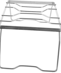 Folding Campfire Grill Rack Grid Pattern Portable Bbq Stand for Outdoor Cooking Stove Grill Accessory