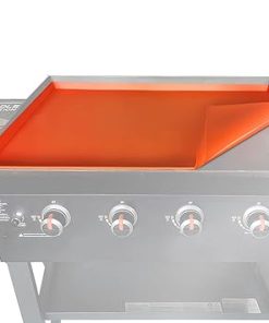 BSARTE 36 Inch Silicone Griddle Mat Cover for Blackstone 36 Inch Griddle - Heavy Duty Food Grade Thicker Silicone Matt Griddle Accessories- Outdoor Grill Cooking Surface Protective Cover, Orange