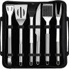 8pcs BBQ Grill Accessories Set, Stainless Steel Heavy Duty Grilling Tools, for Barbecue, Camping, and Kitchen Use 4