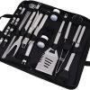 Hemoton 1set Accessories Kit Multi-Function Stainless Steel Grill Tools Ergonomic Design for Outdoor Cooking Camping and Picnics for BBQ Parties and Gatherings 4
