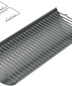 Aluminum Steel 27 Inch Ash Pan Replacement Parts for Chargriller Charcoal 1224, 1324, 2121, 2222, 2727, 2828, 2929,BBQ Accessories Ash Tray with 2PCS Fire Grate Hanger for Charbroil 17302056 Grill