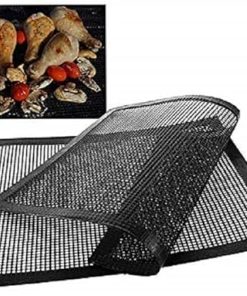 BBQ Grill Mesh Mat Non-Stick Teflon Cooking Reusable Teflon Sheet Resistant Liner Fish Meat Tools Cooking Sheet 2