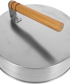 Kisangel 5pcs Cover Portable Pan Lid with Stainless Steel Pot Lid Grilling Tools and Accessories Kit 2
