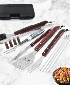 13 Piece Rubber Box Grill Set Outdoor Multifunctional Barbecue Tool Set 2