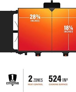 Blackstone 28 Inch Original Omnivore Griddle 2206, Blackstone 2 Burner Griddle Portable Outdoor Flat Top Grill, with Blackstone Griddle Seasoning and Wholesalehome Gloves and Cloth 2
