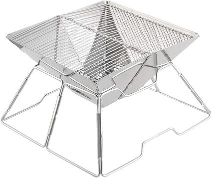 BBQ Grill Outdoor BBQ Grill – Stainless Steel Foldable Rack for BBQ Charcoal Grill Outdoor Cooking Household Kitchen Tools, 13x13x8.7 inch BBQ Grill Outdoor BBQ Grill - Stainless Steel Foldable Rack for BBQ Charcoal Grill Outdoor Cooking Household Kitchen Tools, 13x13x8.7 inch