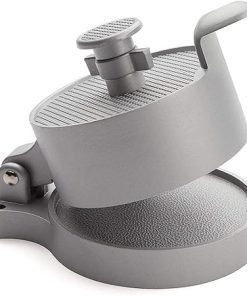 Adjustable Hamburger Press, Non-Stick Cast Aluminum Burger Patty Maker, 4-1/2″ Diameter for BBQ Grill 2