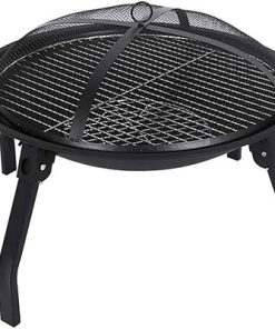 Portable Brazier BBQ Grill Folding Foot Stainless Steel Barbecue Grill Equipment Accessories Outdoor Roasting Meat Tools