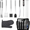barbeque grill outdoor,1pc Flip Tool Grilling Steak Handle Fishes Barbecue Duty Baskets Kabob for with Other Outdoor Foldable Steel Salmon Clamp Fish Accessories Removable Vegetable Net Heavy Grill an 4