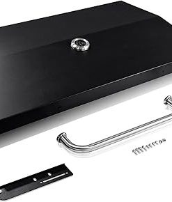 Adviace Hinged Lid For 36 Inch Blackstone Griddle Top, Blackstone 1554, 1825, 1863, 2149, 1866, 2151, 1899, 1565, 1836, 1841, 2122 Grill Cover with Thermometer, 36in Blackstone Griddle Lid Hard Cover.