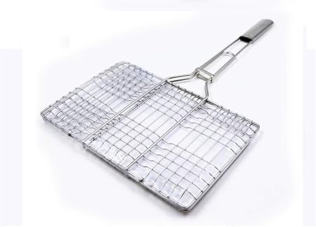 Barbecue mesh Clip,Outdoor Barbecue Tools Square Stainless Steel Grilled Fish Accessories Clip Multi-Use Burger Clip Barbecue mesh Clip,Outdoor Barbecue Tools Square Stainless Steel Grilled Fish Accessories Clip Multi-Use Burger Clip