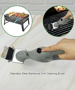 Cumuul Steam Grill Brush, 2025 New Stainless Steel BBQ Barbecue Grill Steam Cleaning Barbeque Brush, Portable Outdoor Deep Steamer Accessories for Charcoal Kitchen Clean Tool(3pcs) 2