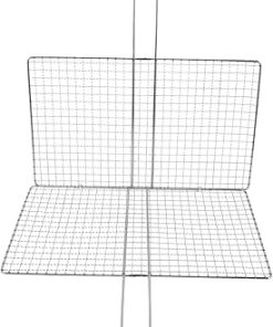 GALPADA BBQ Grill Baskets Stainless Steel Fish Grill Rack Metal Barbecue Net for Grilled Fish
