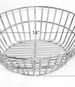 only fire #8537 Charcoal Ash Basket, Stainless Steel Charcoal Holder with Handles, Grilling Accessories, Fits Kamado Joe Classic 2