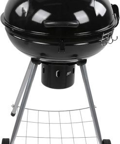 BBQ Grill Outdoor Outdoor Barbecue Grill Portable Barbecue Grill Stove Smoker BBQ Accessory for Outdoor Courtyard Picnic Camping, 35.4x22.0in