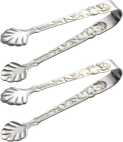 BBQ 2Pcs Stainless Steel Ice Cube Clip Ice Tong Bread Food BBQ Clip Barbecue Clip Ice Clamp Tool Bar Kitchen Accessories(Silver) BBQ 2Pcs Stainless Steel Ice Cube Clip Ice Tong Bread Food BBQ Clip Barbecue Clip Ice Clamp Tool Bar Kitchen Accessories(Silver)