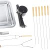 Camping BBQ Tools Grill Tin Foil 15-Piece BBQ Tool Kit for Easy Storage