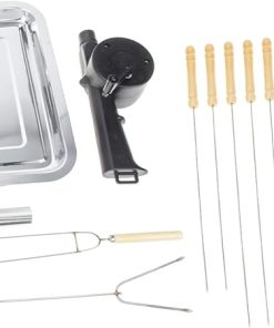 Camping BBQ Tools Grill Tin Foil 15-Piece BBQ Tool Kit for Easy Storage