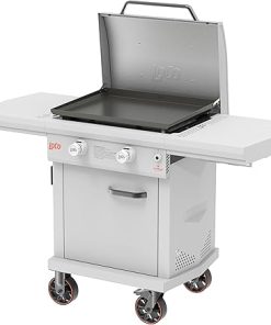 LoCo Cookers 2-Burner Flat Top Propane Grill, Portable & Outdoor, Digital Series II