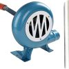 Manual Iron Gear BBQ Blower - Iron Gear Popcorn Fan Manual Fan, with Duct Iron Gear Manual BBQ Blower, Metal Fan Blade, for Camping Outdoor Cooking Grill Accessories, Easy to Carry(120W)