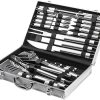 Large Grill Caddy & Large BBQ Grilling Apron, BBQ and Picnic Bag Organizer with Lid & Paper Towel Holder & Cooking Apron for Men with Pockets & Slit Hem for BBQ Supplies Tool 3