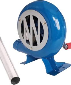 Cooking Manual BBQ Air Blower - Iron Gear Popcorn Fan Manual Fan, Hand Crank Blacksmith Forge Blower, with Duct Iron Gear Manual BBQ Blower, for Fireplace/Outdoor Hiking Grill Accessories(Size:200W)