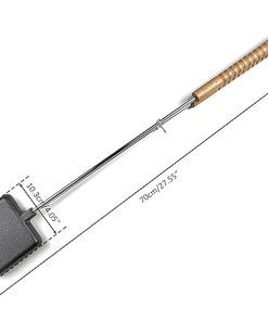 HAWOK Cast Iron Square Pie Iron with Stainless Steel and Wooden Handle set of 2…… 2