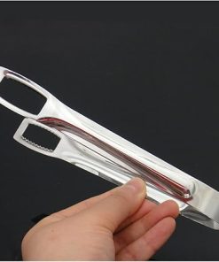 BBQ grill tongs, Tongs Stainless Steel Barbecue BBQ Clip Bread Food Ice Clamp Ice Tongs Tool Bar Kitchen Accessories 2