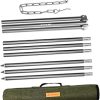 2Pcs Metal Fish Barbecue Basket with Wooden Handle Non Stick Grilling Clip for Outdoor Bbq for Camping Picnic and Fish Grilling Durable Net Design 4