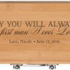 LifeSong Milestones for Dad Personalized Custom Engraved BBQ Tools Grill Accessories Tool Set 3pc Stainless Steel Barbecue Gift Set for Outdoor Grills (Daddy You Will Always)