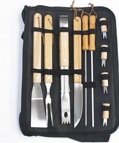 Stainless Steel Barbecue Tool Set Outdoor Barbecue Clip Brush Fork Shovel BBQ Combination
