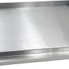 Direct Store Parts DS127 Stainless Steel BBQ Cooking Griddle, Universal Flat Top Griddle with 2 Handles for Most Gas Grills, W25"×D16"×H2.75", Heavy Duty Stainless Steel Griddle 1pc, Large size