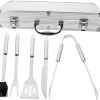 Happyyami BBQ Set Grilling Tool Case 12pc Grill Accessories Stainless Steel for Outdoor