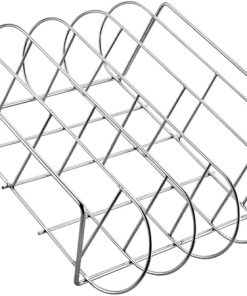 Mikikit Cooking Rack for Bbq Rib Grilling Shelf Rib Rack for Grilling Bbq Baskets for Grilling Skewers for Grilling Bbq Tool