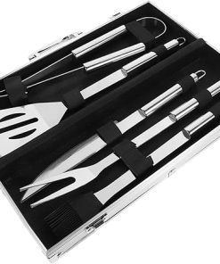 BESPORTBLE Stainless Steel BBQ Tool Kit 10pc Grill Utensils Set BBQ Grill Accessories