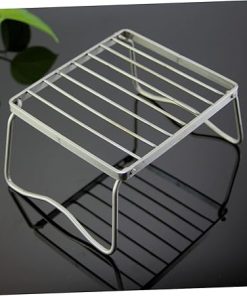 PAREKS 3pcs Folding Grill Outdoor Grill Accessories Grilling Basket Pan Outdoor Griddle Grill Outdoor BBQ Folding Bracket Barbecue Accessories Grill for Park Portable BBQ Grill charcoal/1398 2