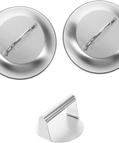 Unomor 304 Stainless Steel Burger Press Pot Cover Set Grill Accessories for BBQ Basting Cover for Outdoor Cooking