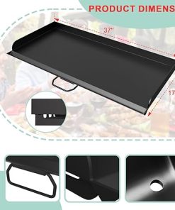 Flat Top Griddle for Camp Chef SPG90B GB90D TB90 CCH3 SG100 TB90LWG TB90LWG15 TB90LW, Outdoor Camping Fry Griddle Pan for Camp Chef PRO 90X Explorer 3X Stove Gas/Propane Stove Grills,16″ x 37″ 2