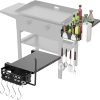 La Cuisine 49 pcs Flat Top Grill Griddle Accessories BBQ Tools, SS Spatulas Fork Knife Meat Press with Non-Slip Heat-Resistant Wood Handle and Most BBQ Essential Tools for Grill Blackstone 4