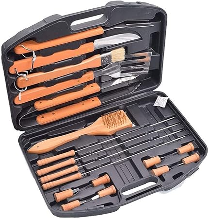 BBQ Grill Tools Set, 18 PCS Grill Accessories Stainless Steel Grilling Utensils with Storage Box for Men Women Outdoor Cooking Gift BBQ Grill Tools Set, 18 PCS Grill Accessories Stainless Steel Grilling Utensils with Storage Box for Men Women Outdoor Cooking Gift