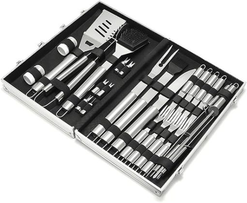 JSEIAJB Stainless Steel Home Outdoor Barbecue Tool BBQ Aluminum Box Barbecue Shovel