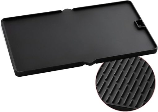 7404 Griddle Replacement Parts for Weber Summit 400 600 Series Cast Iron Reversible Grill Griddle Pan S-470 S-670 E-470 E-670 E-420 E-450 Summit Gold A/B/D A6/B6/C4/D4/D6 Flat Top Griddle Insert