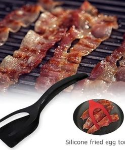 TEMKIN Grip Flip Tongs Egg Spatula Tongs Clamp Pancake Fried Egg French Toast Omelette Upside Down Turner Kitchen Accessories Nice Design Nice Tongs 2