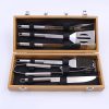Multifunctional BBQ Tool Set, Heavy Duty Grilling Tools Gift Set, Stainless Steel BBQ Accessories Grill Tool Set with Thermometer and Meat Syringe, for Gourmets 3