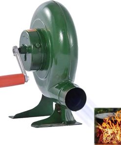 Manual Blower Outdoor Cooking Barbecue Fan Hand-cranked Air Blower Picnic BBQ Camping Supplies Hand Crank Tool Make Manual Blower Fan(Size:150W,Color:One Color)