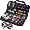 KESYOO Stainless Steel BBQ Tool Set Grill Accessories Kit for Men Outdoor Grilling Camping Parties 3